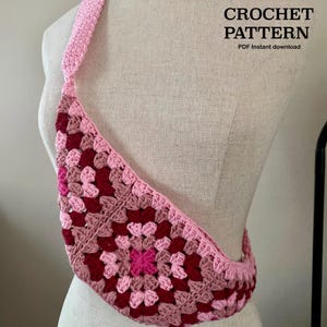 Crochet pattern FANNY PACK | Written pattern (English) crochet bag pattern | Granny square pattern | PDF | crochet bag