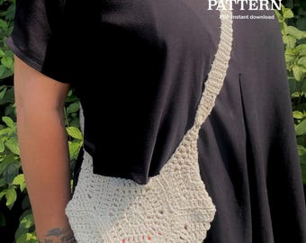 Crochet pattern HEXAGON BAG | Written pattern (English) crochet bag pattern | Hexagon granny square | PDF | crochet bag