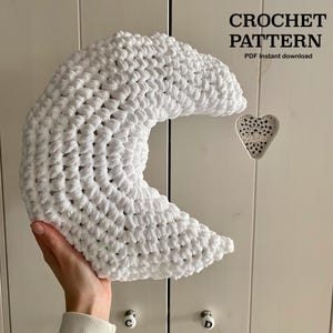 MOON Pillow Crochet | written pattern | PDF | Home decor