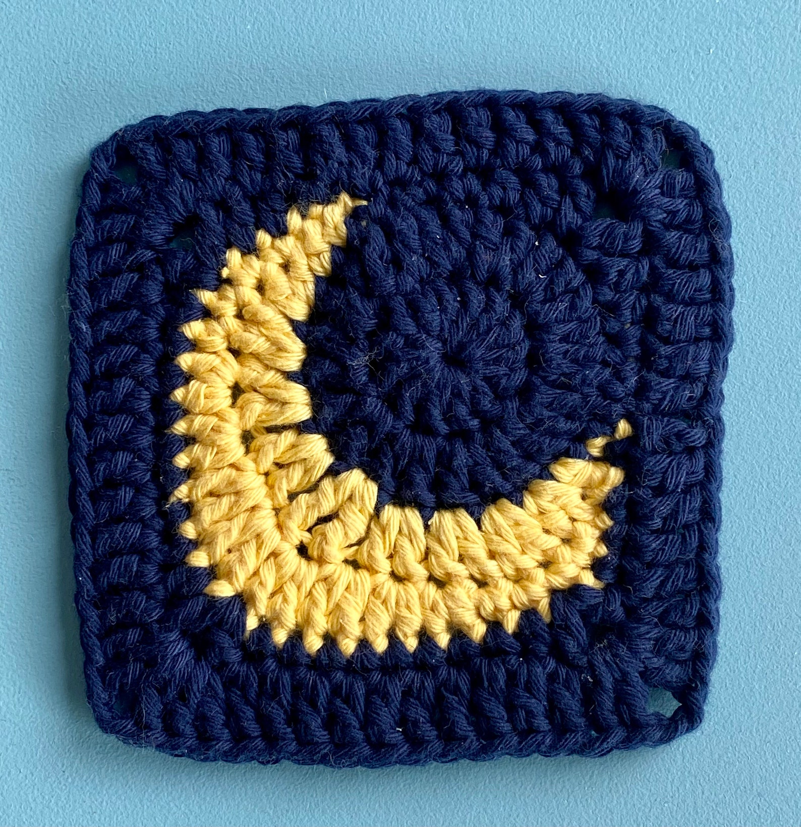 MOON GRANNY SQUARE Crochet Written Pattern Etsy