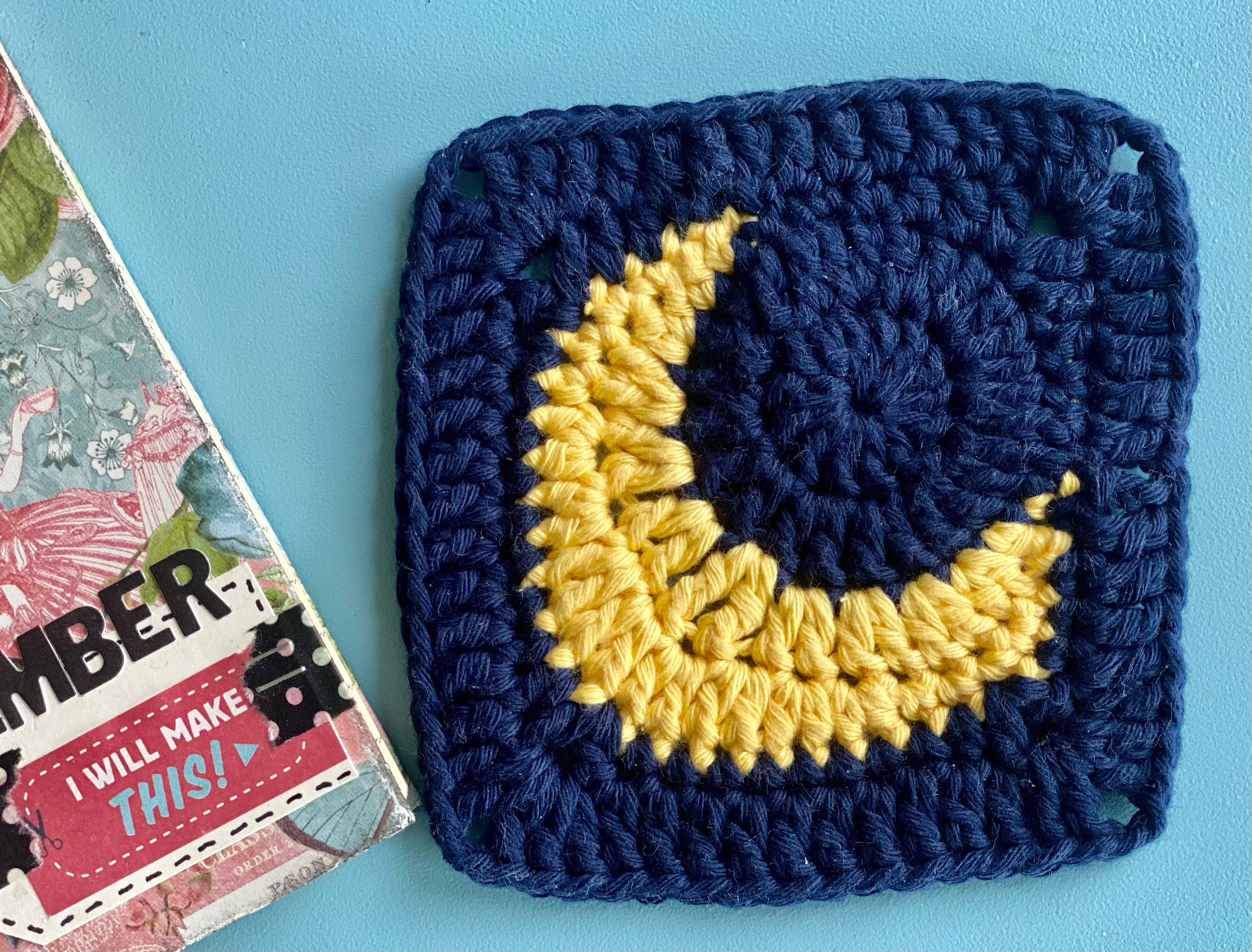 MOON GRANNY SQUARE Crochet Written Pattern Etsy