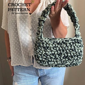 NEW YORK TASCHE Gehäkelt | Schriftliches Muster (Englisch) Ein-Griff/Zwei-Griff-Option