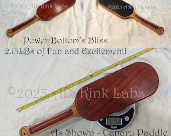 Power Bottom's Bliss - Weighted Paddle