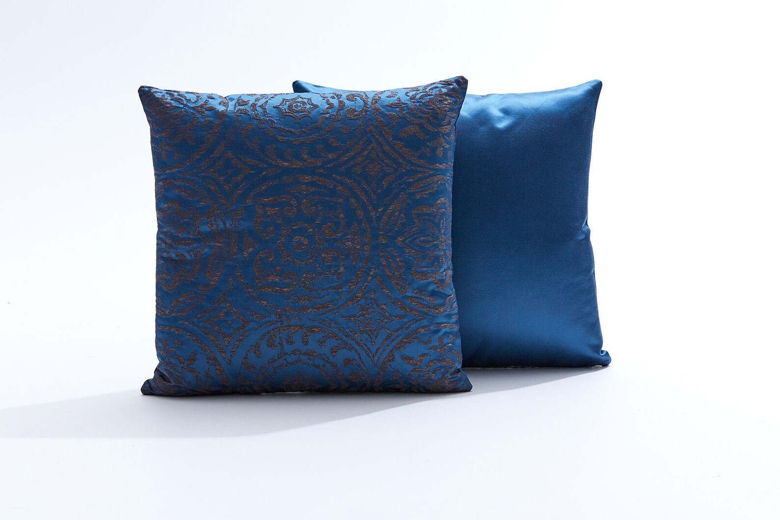 Double silk and viscose satin throw pillow cover with lurex Etsy