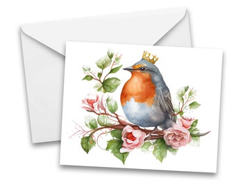 NOTECARDS, Watercolor Bird Greeting Cards - Stationery, thank you cards, note cards, blank notecard, birthday cards, card set