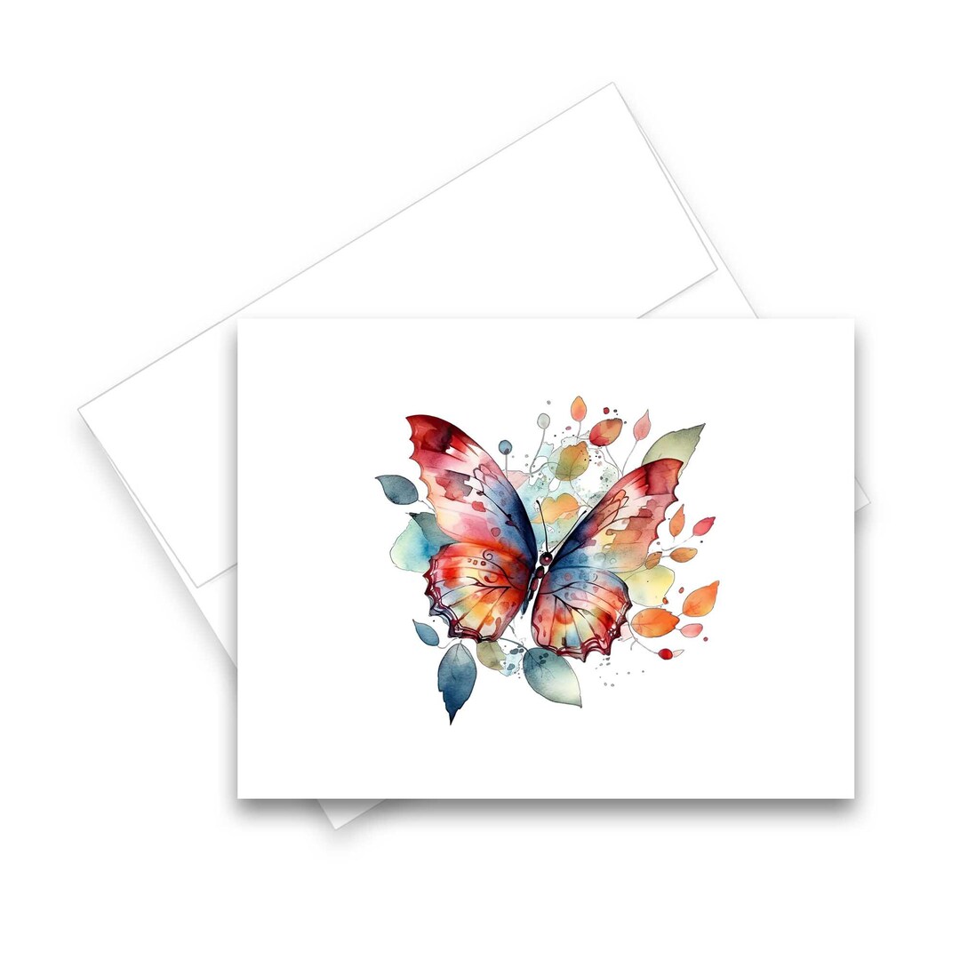 Butterfly Card Set, Blank Note Card Set, All Occasion Cards, Note Card ...