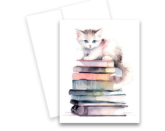 Kitten Greeting Cards - Note cards with envelopes, blank cards, greeting card set, notecards, cute stationery, Cat Cards, just because card