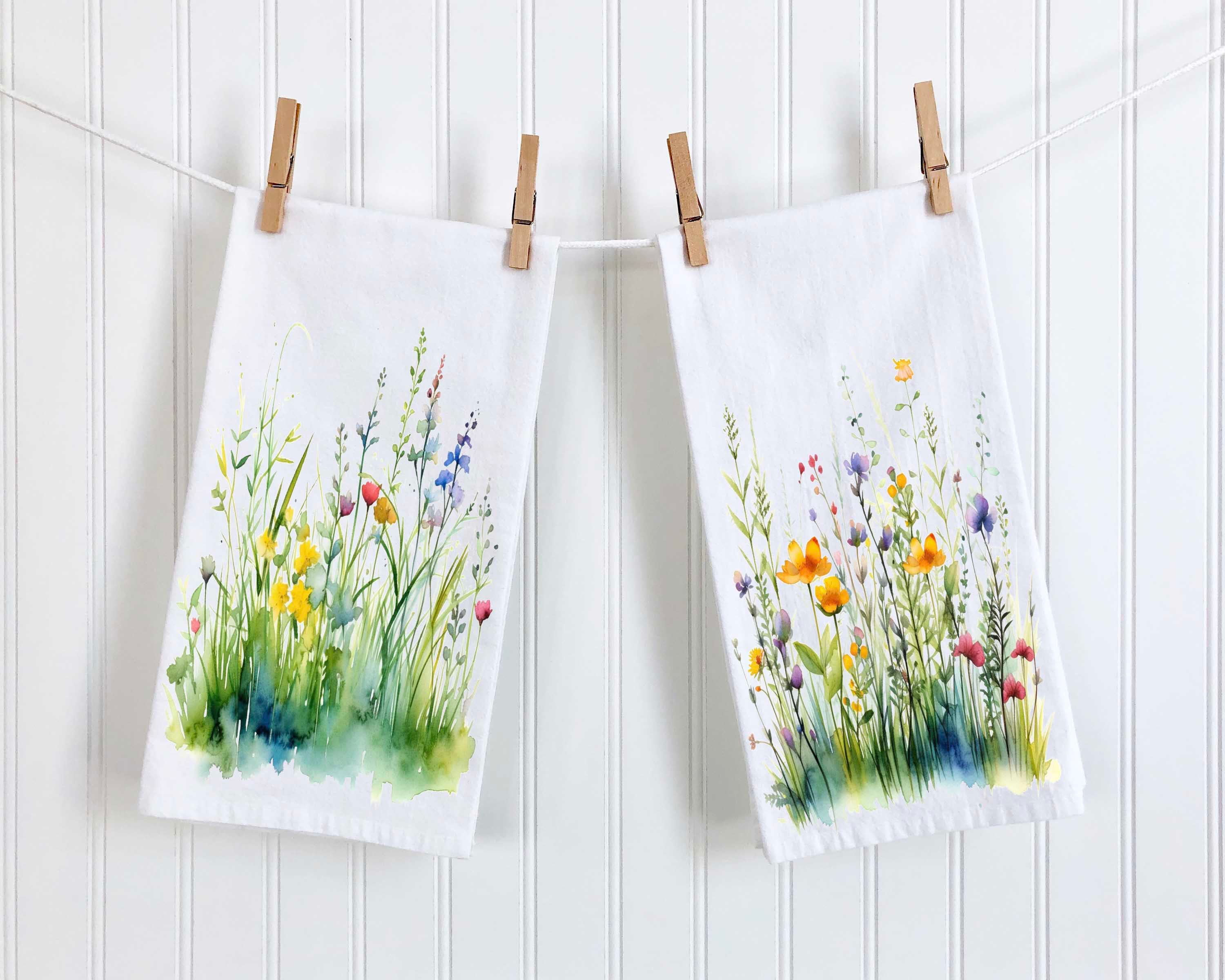 Spring Flower Sack Dish Towels – Scraps