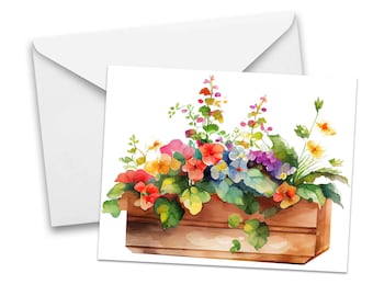 All Occasion Note Cards, Flower Notecards, blank note card set, folded notecards, greeting card pack, floral note card, sympathy card