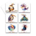 Funny Bird Greeting Cards, notecard assortment, animal note cards, set of blank note cards, all occasion notecards, blank cards