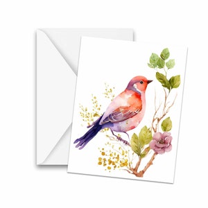 NOTECARDS, Watercolor Bird Greeting Cards - Stationery, thank you cards, note cards, blank notecard, birthday cards, card set
