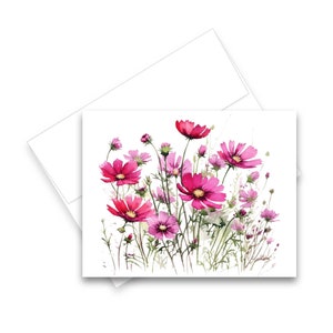 Notecard Set, Meadow WildFlower Cards, Blank notecard set, Cards with envelopes, Greeting Cards, Wild Flower cards, Notecards with envelopes
