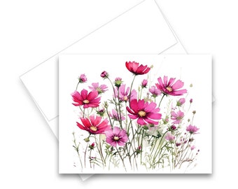 Notecard Set, Meadow WildFlower Cards, Blank notecard set, Cards with envelopes, Greeting Cards, Wild Flower cards, Notecards with envelopes
