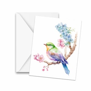 NOTECARDS, Watercolor Bird Greeting Cards - Stationery, thank you cards, note cards, blank notecard, birthday cards, card set