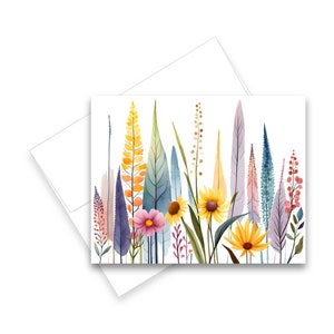 Wildflower Cards, Set of blank note cards, all occasion cards, greeting card set, watercolor note cards, floral notecard, greeting cards