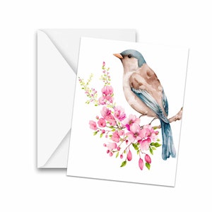 NOTECARDS, Watercolor Bird Greeting Cards - Stationery, thank you cards, note cards, blank notecard, birthday cards, card set