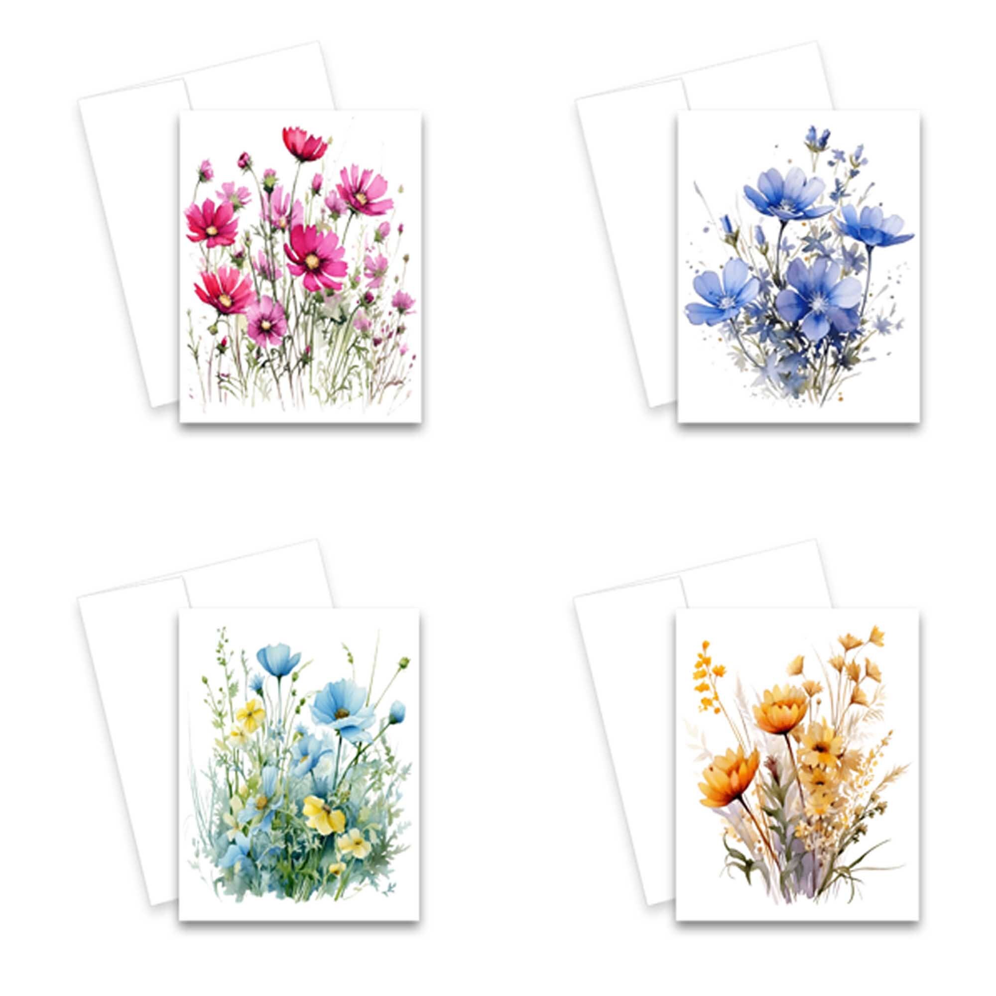 Assorted Cards, Wildflower Note Cards, Blank Cards With Envelopes ...