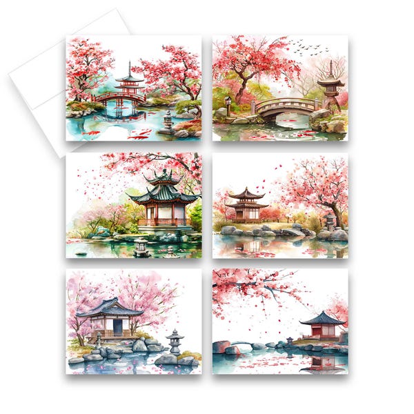 Notecards Set of 20 Global Garden main image 1