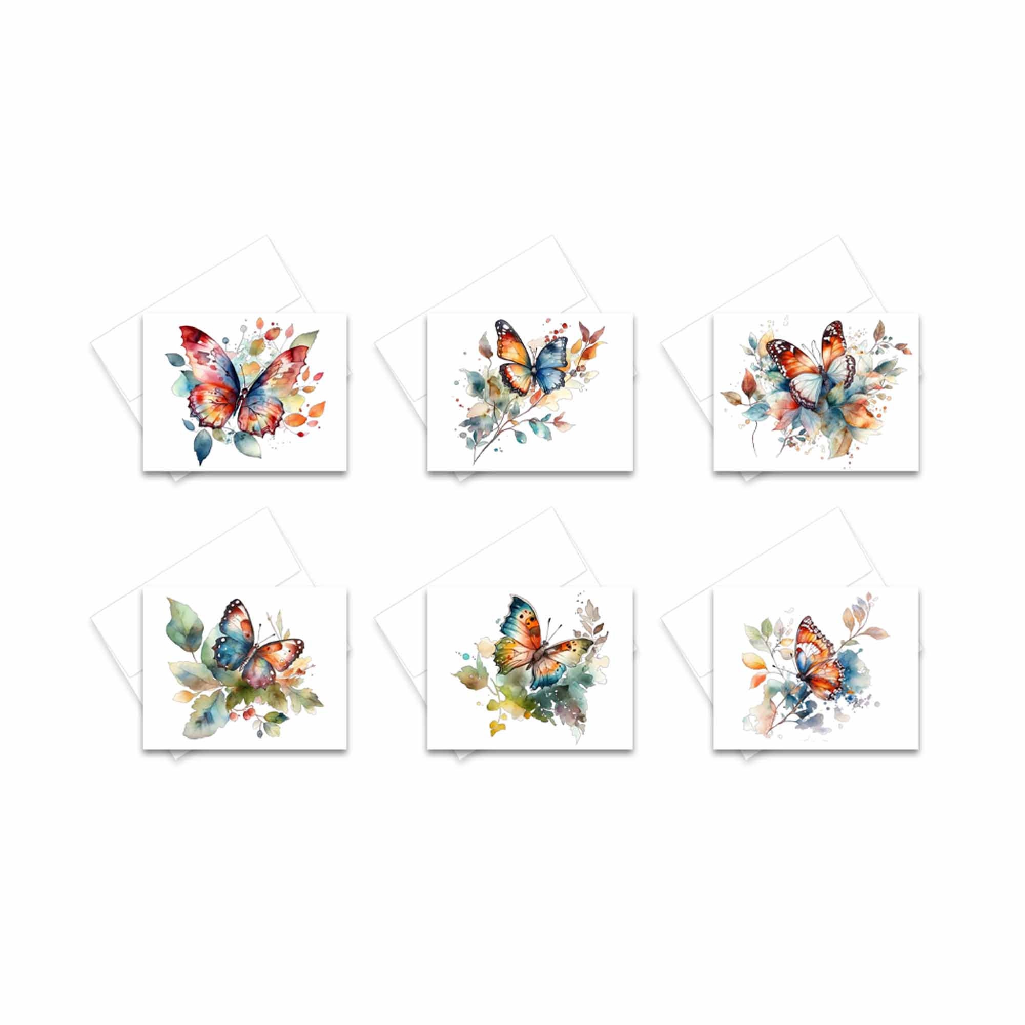 Assorted Greeting Cards, Butterfly Card Set, Blank Note Card Set ...