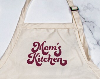 Mom's Kitchen Canvas Apron with Adjustable Strap and Pocket | Widespread Panic