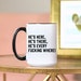 He's Here, He's There, He's Every Fucking Where! Coffee Mug | Large Black and White 15 Oz Oversized Ceramic Cup | Ted Lasso Roy Kent Chant 
