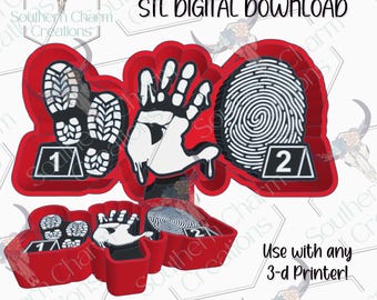 True Crime Trio/ Evidence Vent Clips Freshie Housing STL File Digital Download 3D Printer File