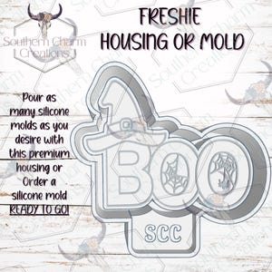 Boo Halloween Freshie Housing or Silicone Mold 3D Printed SCC Physical Housing or Silicone Mold