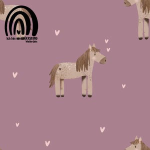 Nahtloses Muster Pferd lila seamless pattern nicht exklusiv