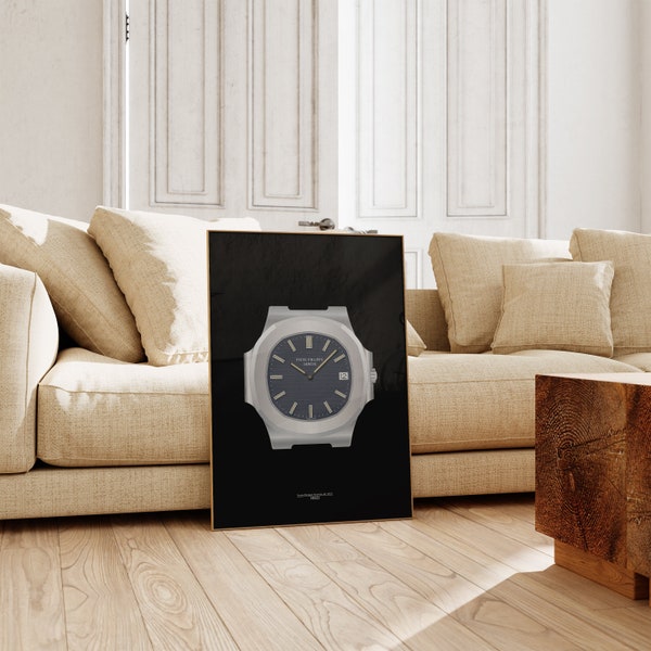 Patek Philippe Nautilus ref. 3700 Watch Poster Horology Wall Art