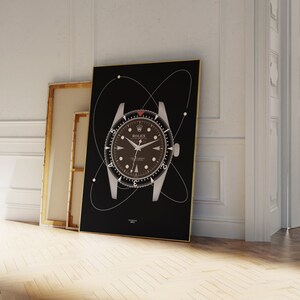 Rolex Milgauss ref. 6541 Vintage Watch Poster Print Horology Wall Art