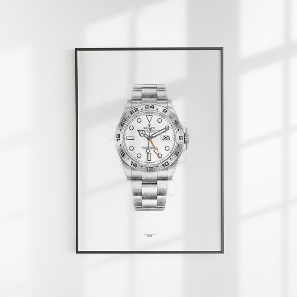 Rolex Explorer Watch Poster Etsy