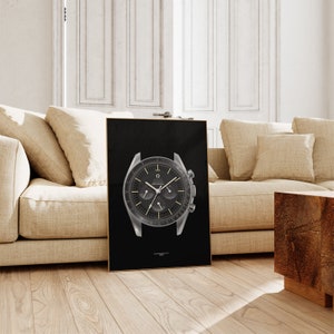 Omega Speedmaster Professional Moonwatch ref. 105.012 Poster Print Horology Wall Art