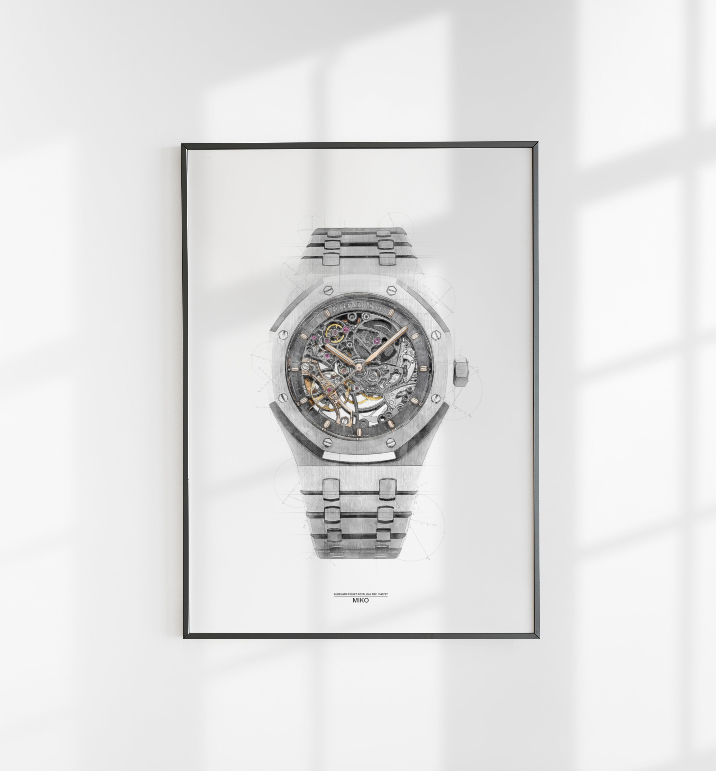 Audemars Piguet Royal Oak Openworked Poster Print Technical