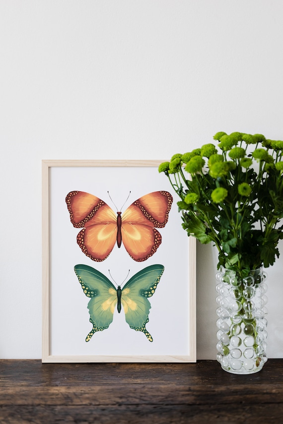 Butterfly Printable, Butterfly Picture, Butterfly Poster, Butterfly Wall Decor, Printable Butterfly, Moth Print, Moth Wall Art