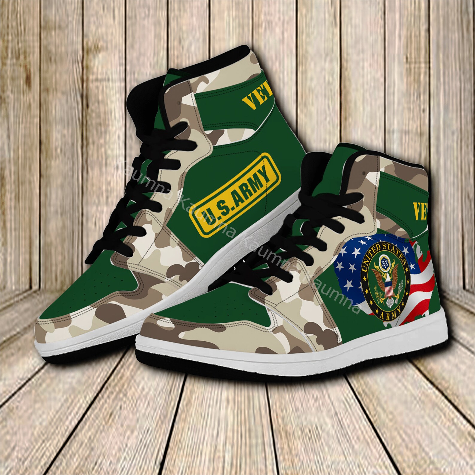 US Army Veteran Air Jordan Shoes US Army Military Leather