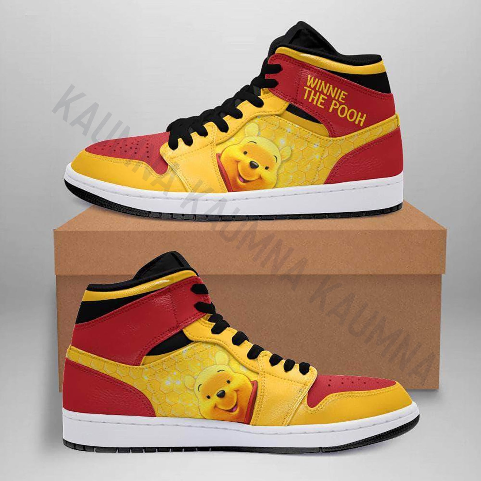 Disney Winnie The Pooh Air Jordan Shoes Disney Pooh Vegan Etsy