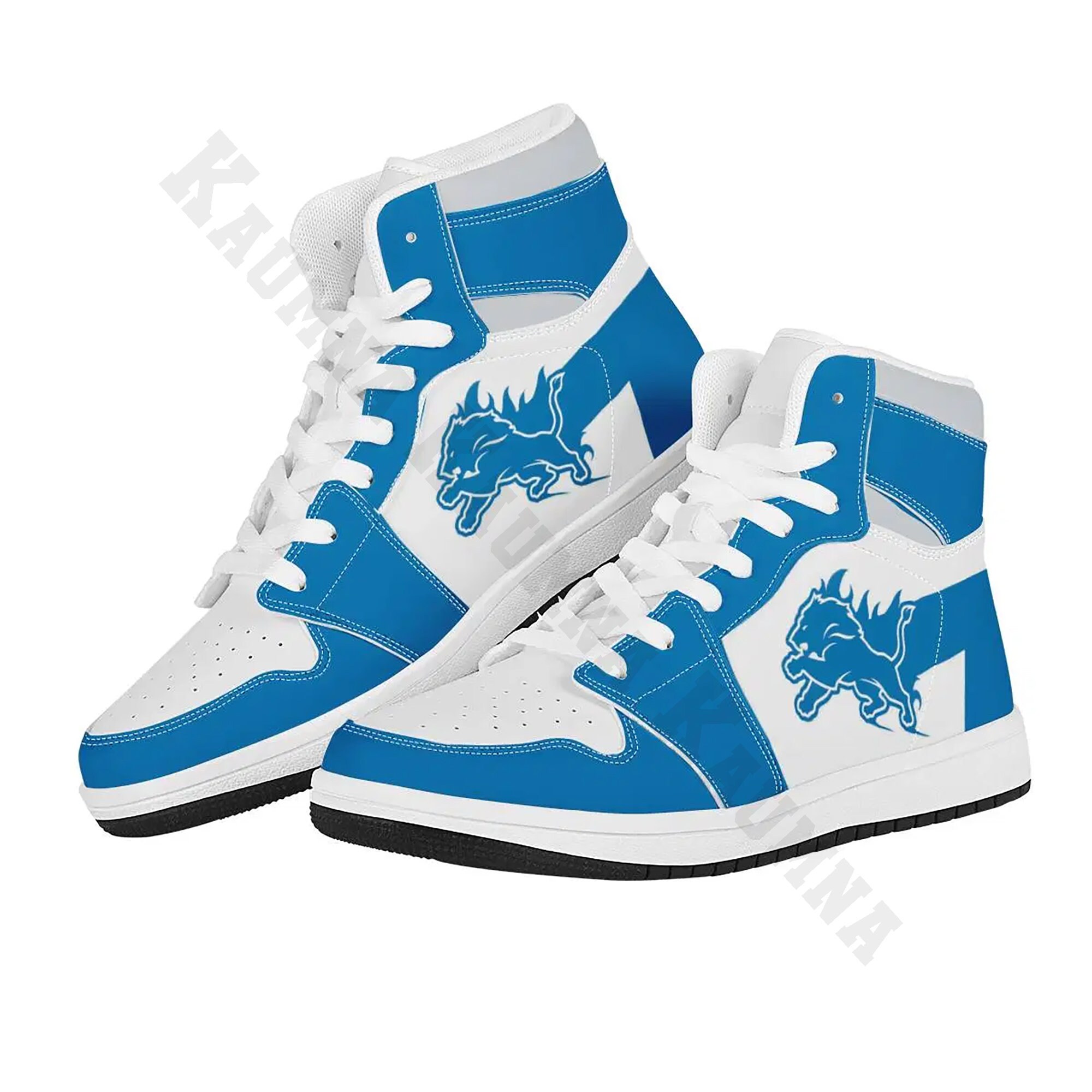 Detroit Lions Air Jordan Shoes Detroit Lions NFL Leather Etsy