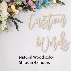 Custom words, Custom wood words,  personalized wooden sign, custom wood sign, business sign, Personalized Wood Word, personalized sign.