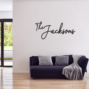 Custom Wood Last Name Wedding Sign