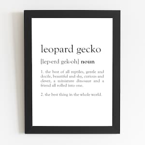 Definizione di stampa di geco leopardo / regalo di geco leopardo / regalo di geco leopardo / decorazione di geco leopardo / arte di geco leopardo