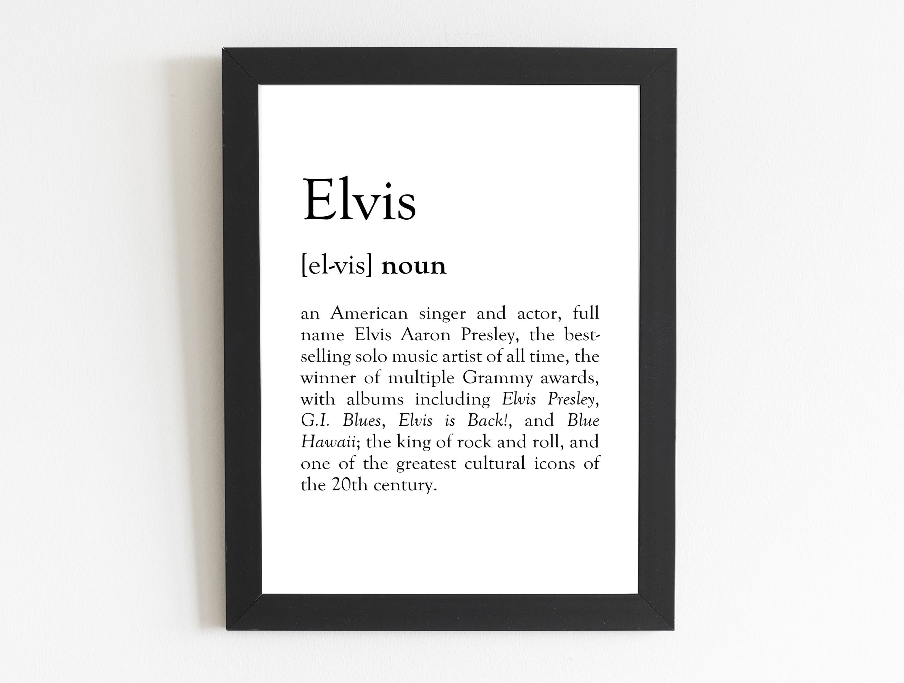 Framed Elvis Posters & Prints - Shop Elvis Presley Posters, Photos, Prints, Artwork, & Wall Décor