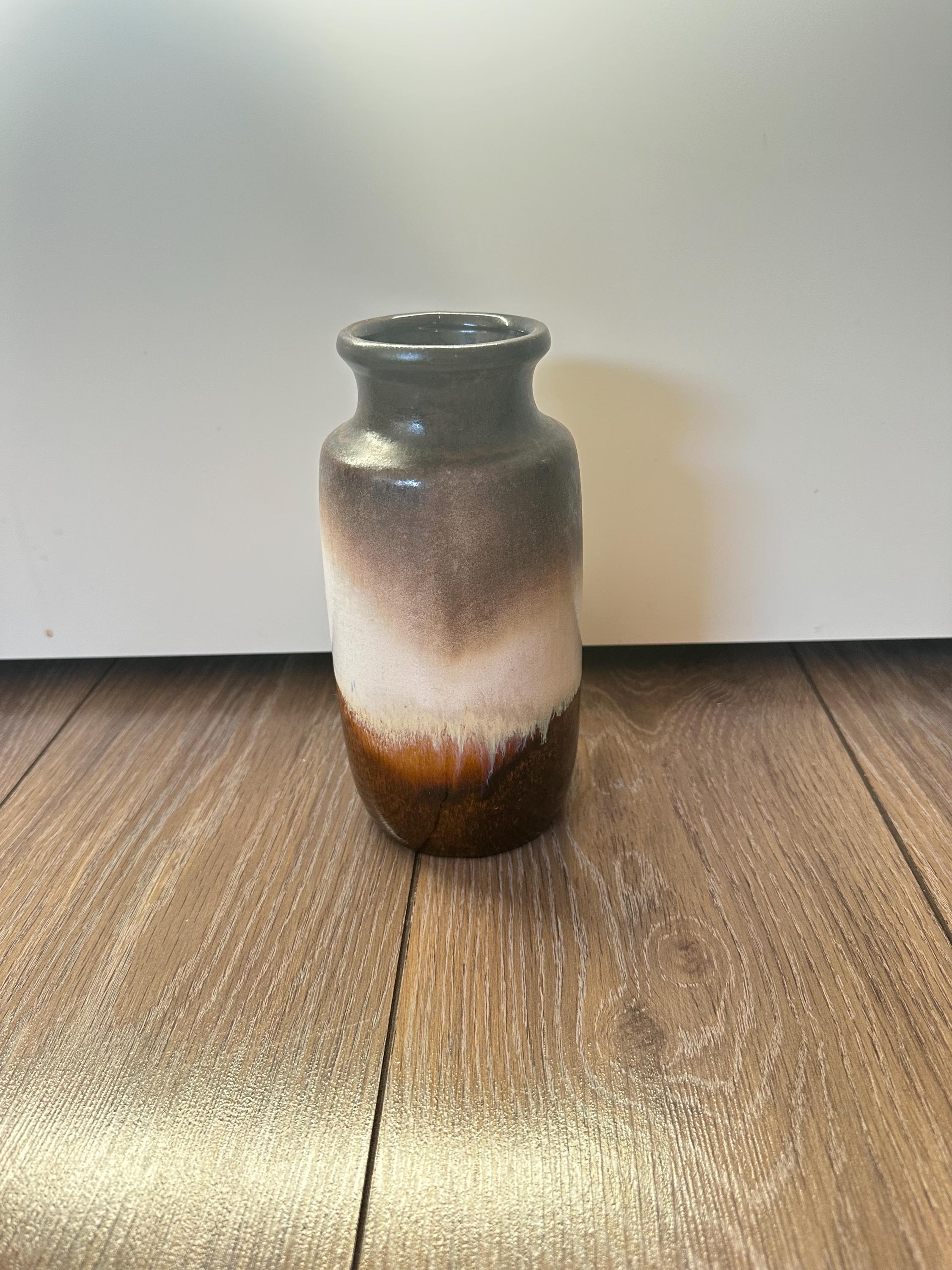 Vintage Fat Lava Ceramic Vase: West Germany Pottery, 1970s
