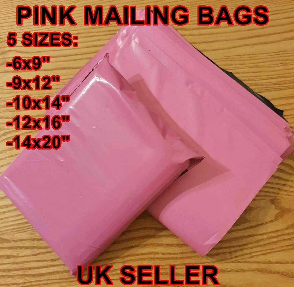 Pink Postage Mailing Seal Bags Strong Plastic Mail Post Bags Etsy UK