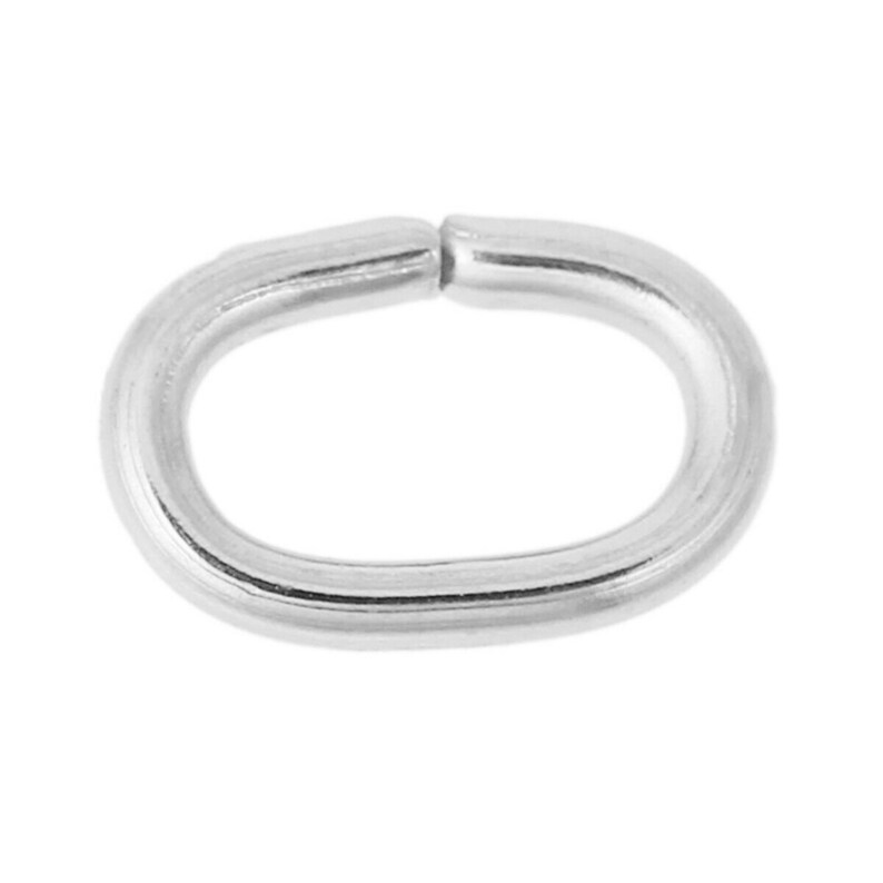 100 Stainless Steel Oval Open Jump Rings Findings Silver Tone Etsy UK