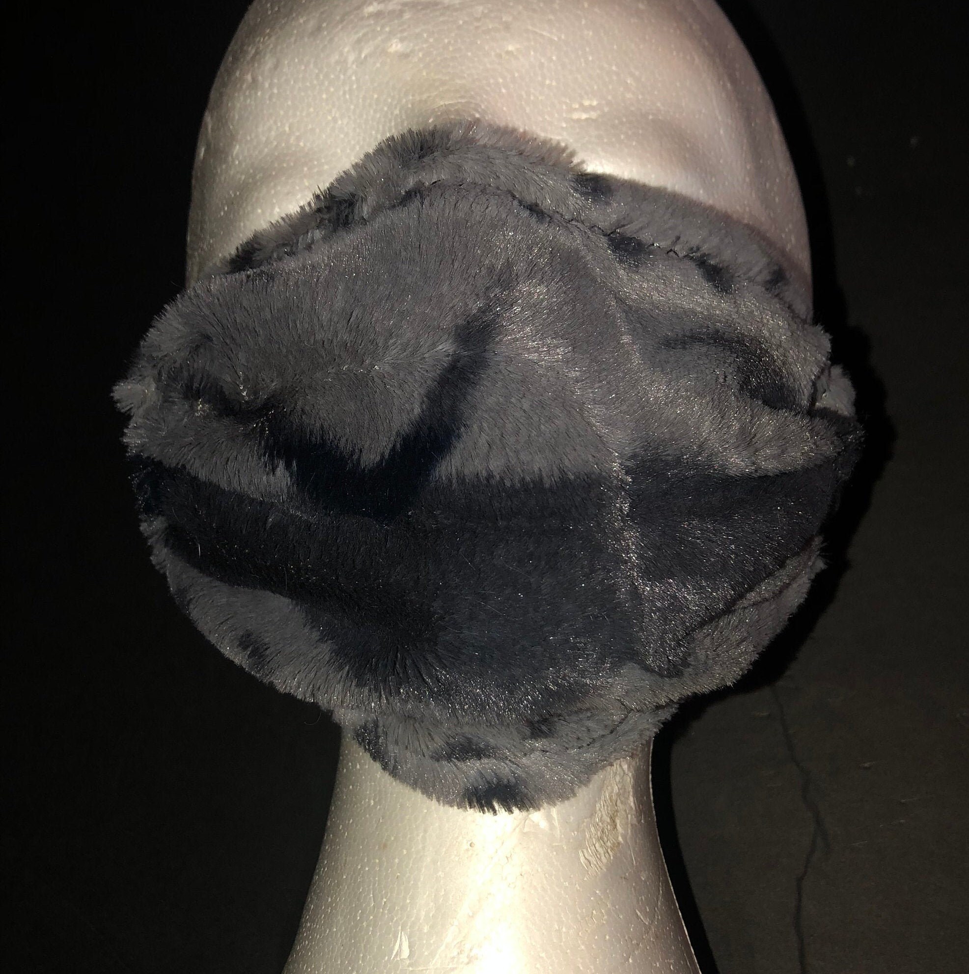 Faux Fur Warm Face Mask for Winter Fun FaceMask Etsy