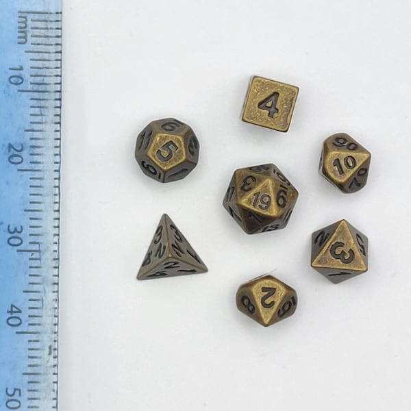 WORLD'S SMALLEST DICE! | Metal Dice | Mini Dice | Small Dice | Tiny Dice | Mini Dice | Miniature Dice | D&D Dice | Dungeons and Dragons Dice