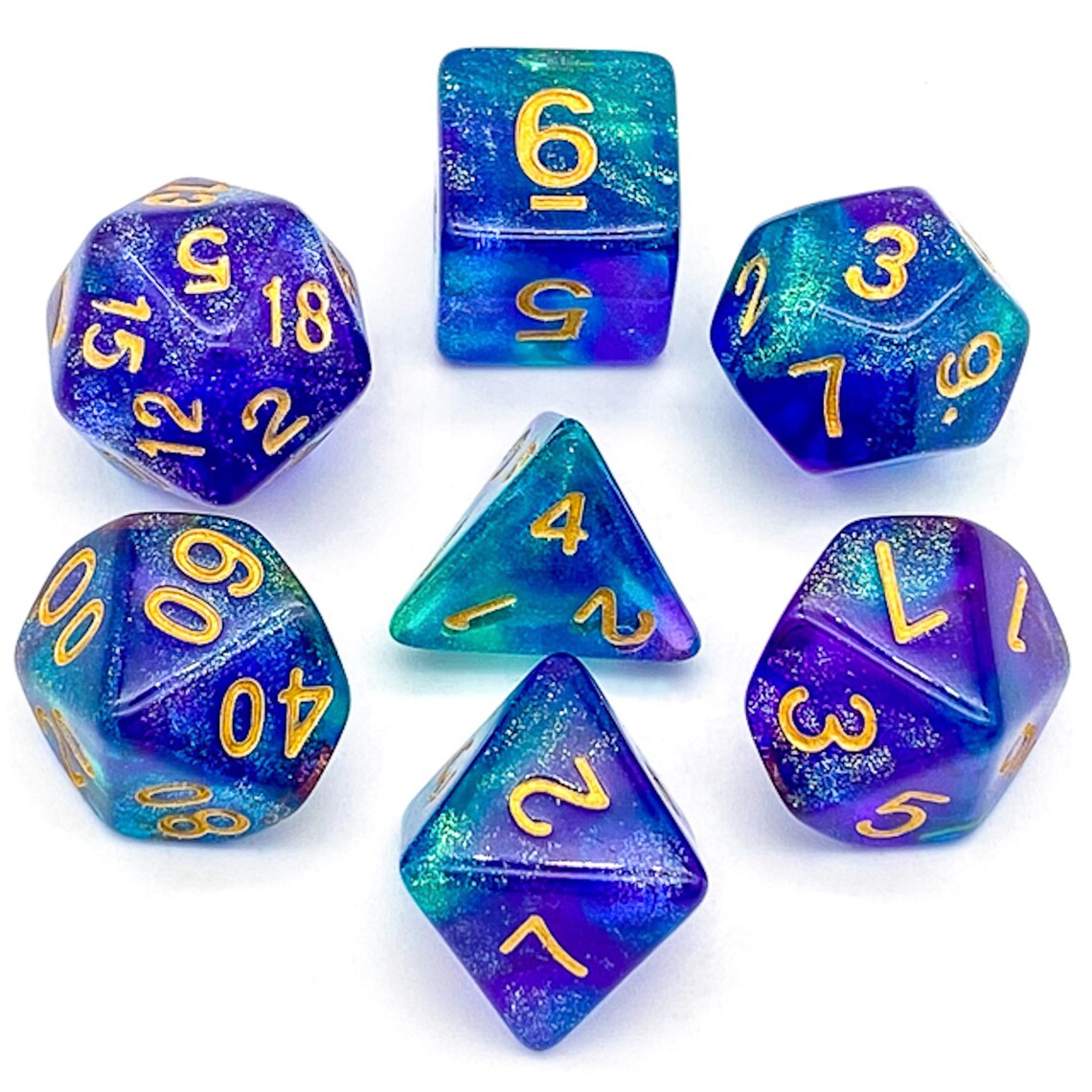 Ocean Sparkle Dice Sea Dice Beach Dice Glitter Dice Etsy