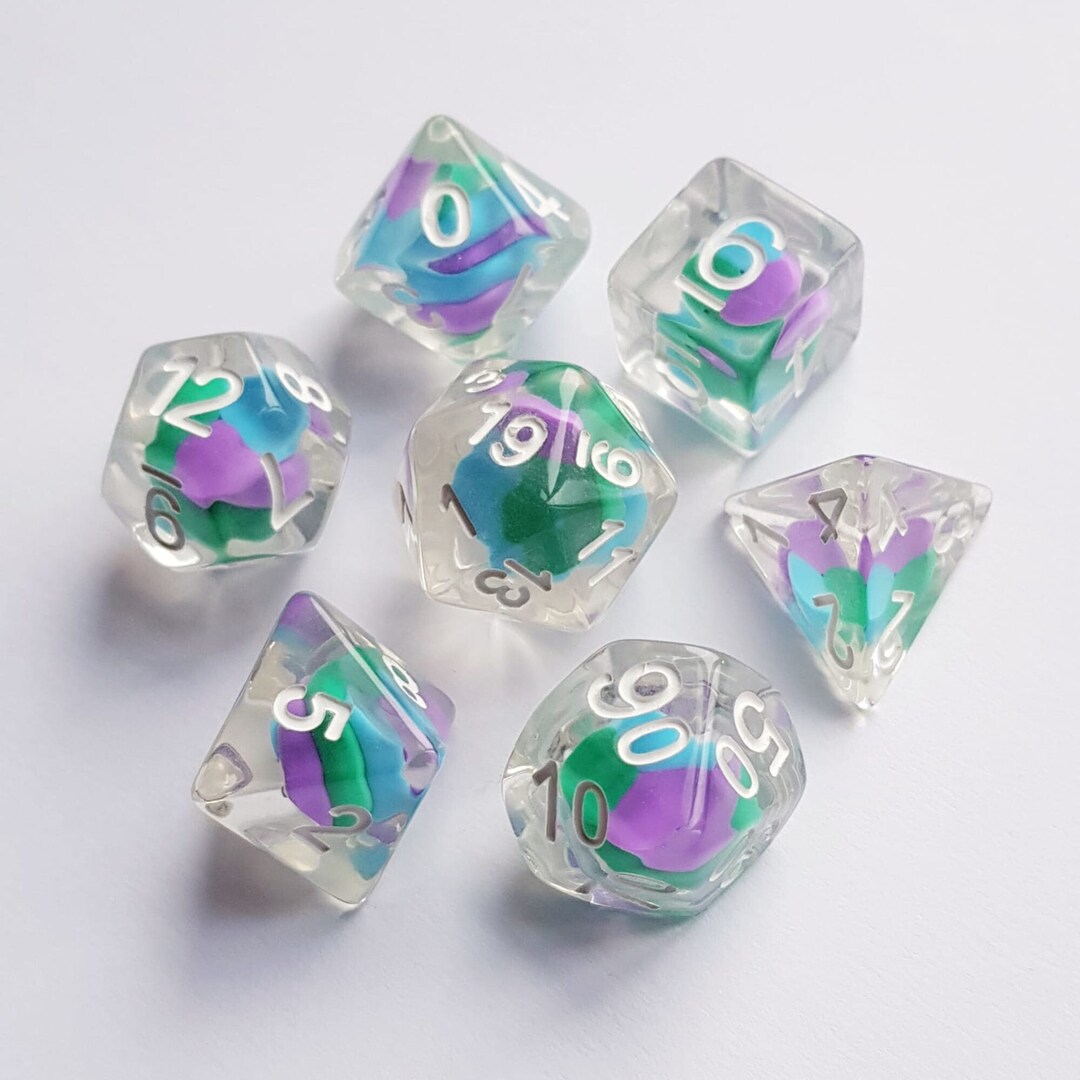 Inclusions Dice Multiple Varieties Resin Dice Cheap Dice Liquidation Dice Candy Dice Cute Dice D