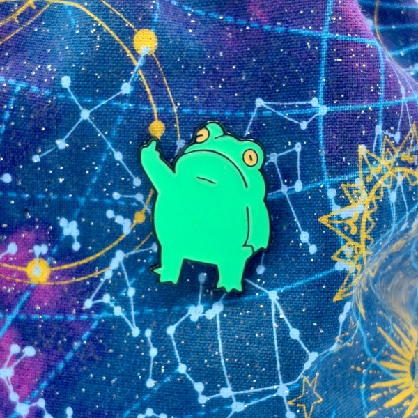 Rude Frog Pin | Funny Frog Pin | Frog Badge | Middle Finger Pin | Cute Frog Pin | Enamel Pin Badge | Middle Finger Frog | Frog Gift | Froggy