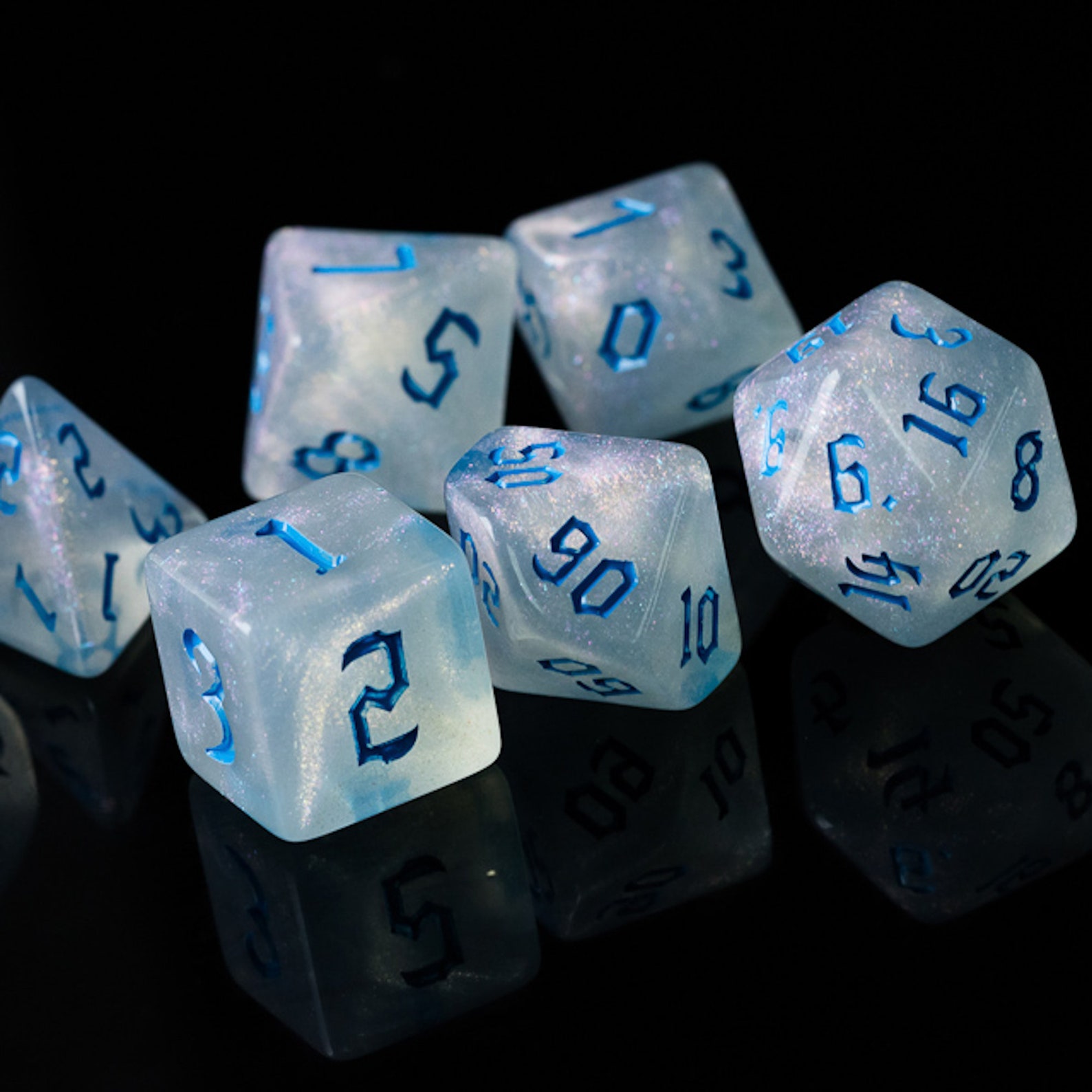 Chipped Ice Dice Ice Dice Icy Dice Frozen Dice Frost Etsy